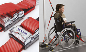 Anclajes para transportar una silla de ruedas